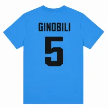 Camiseta manga corta Ginobili Seleccion Argentina Olimpica azul