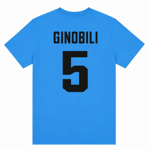 Camiseta manga corta Ginobili Seleccion Argentina Olimpica azul