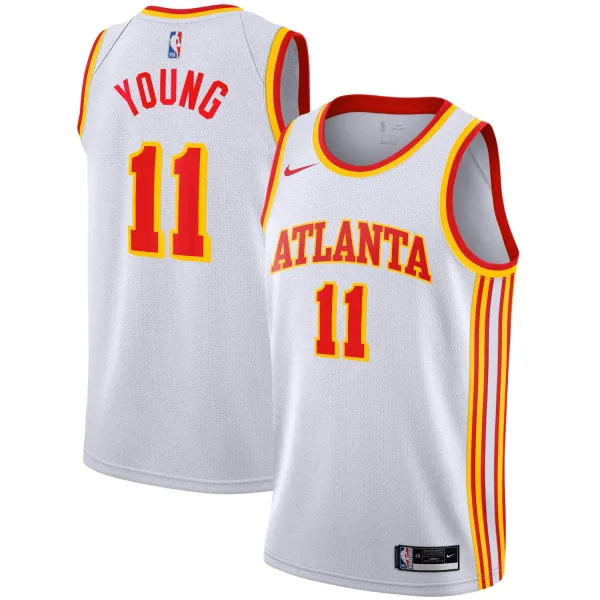 Camiseta Trae Young Atlanta Hawks Association Edition Swingman Jersey Junior