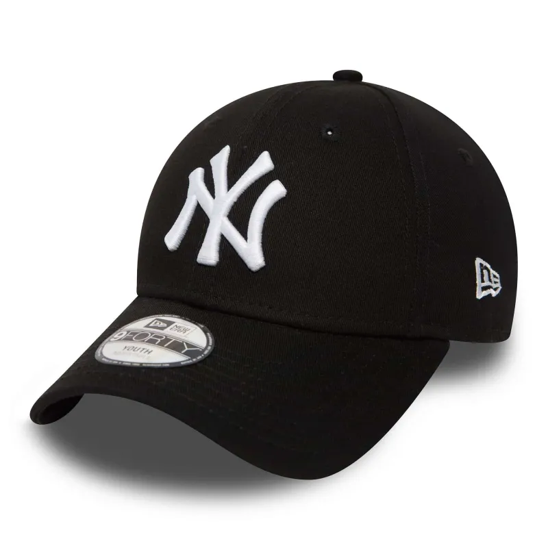 Gorra Yankees New Era Negra para niños - frontal