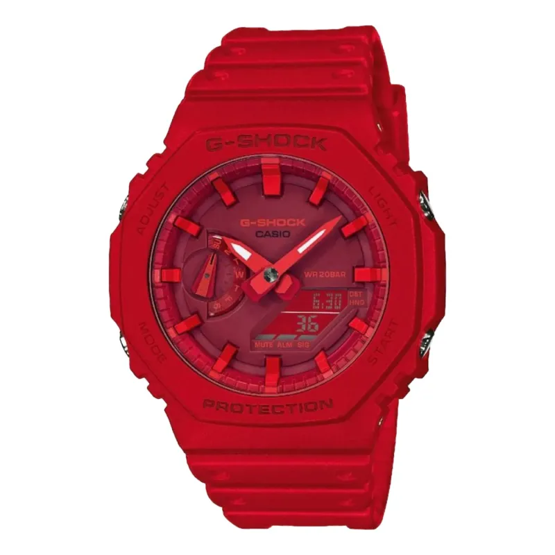 G-Shock GA 2100 4AER rojo - frontal