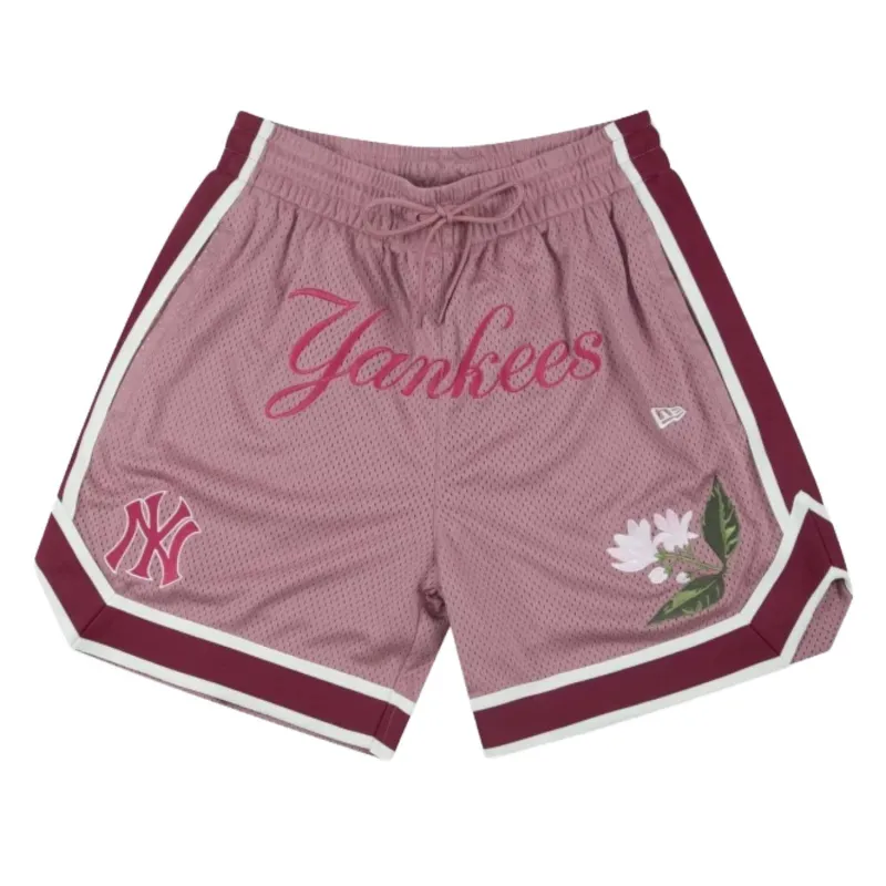 Pantalon Corto New York Yankees New Era MLB Floral Mesh Rosa