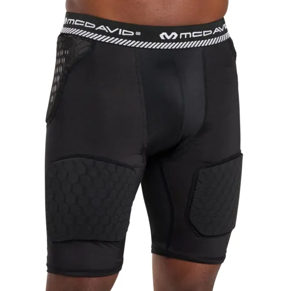 Mcdavid Hex Viz 5 Pad short en negro - frontal