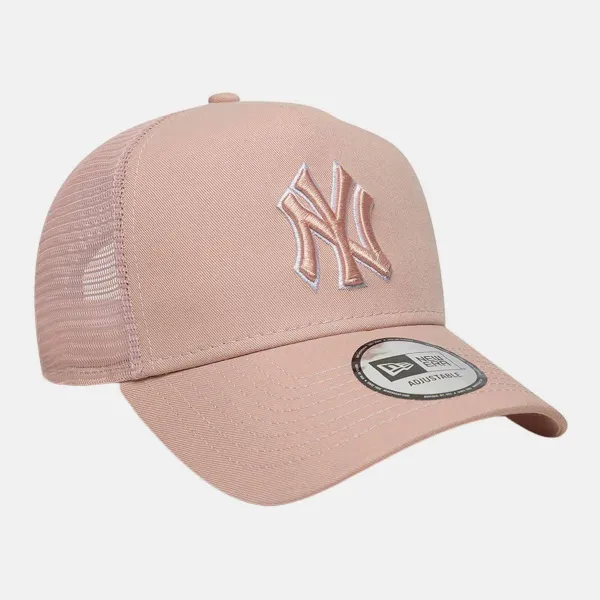 Gorra New York Yankees New Era Trucker rosa lateral Gorra New York Yankees New Era Trucker rosa lateral