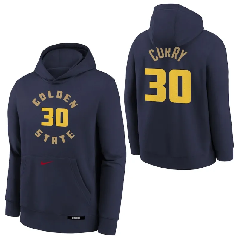 Sudadera Curry de los Warriors - Nike City Edition para niños - doble