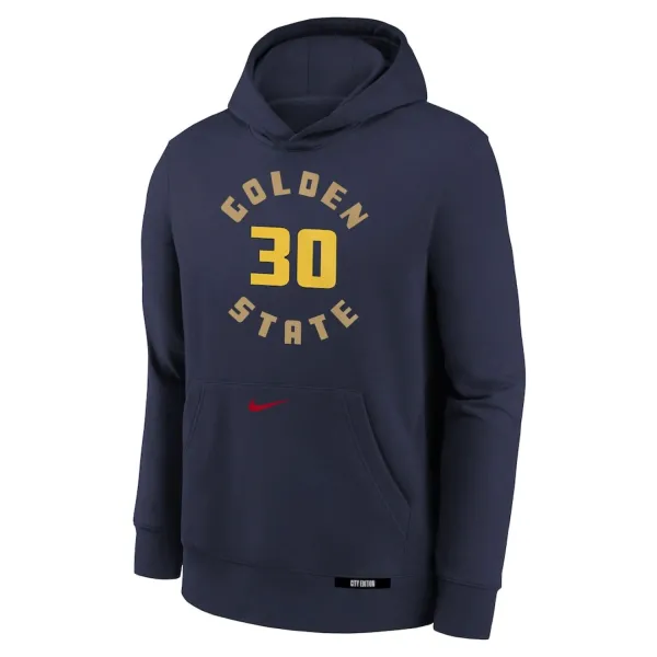 Sudadera Curry de los Warriors - Nike City Edition para niños - frontal Sudadera Curry de los Warriors - Nike City Edition para niños - frontal