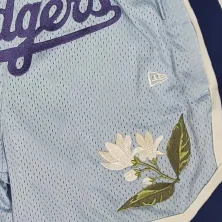 Pantalon Corto Dodgers New Era MLB Floral Mesh Azul