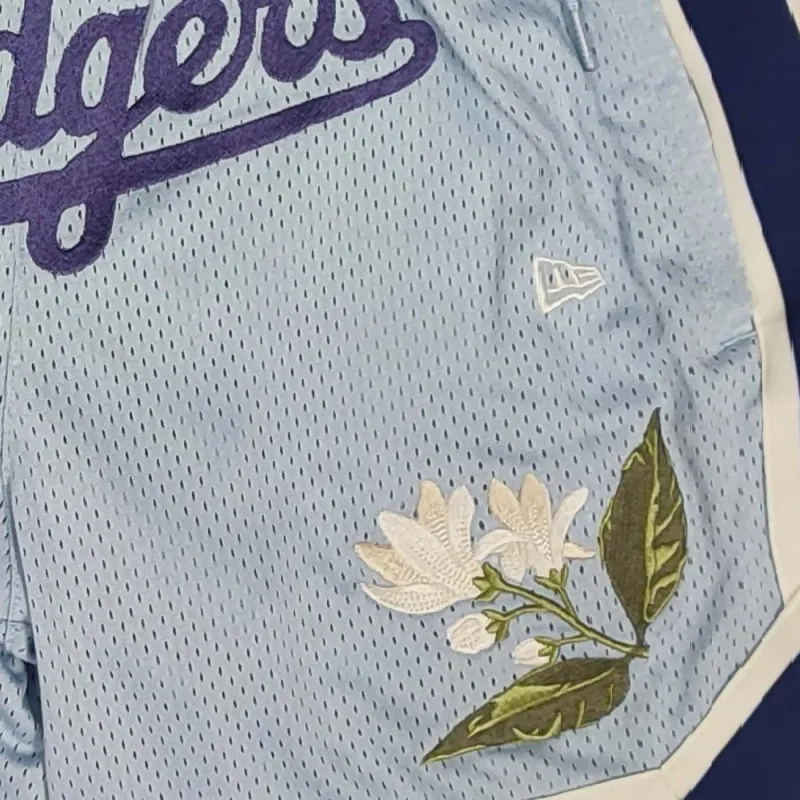 Pantalon Corto Dodgers New Era MLB Floral Mesh Azul