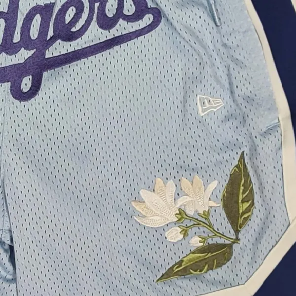 Pantalon Corto Dodgers New Era MLB Floral Mesh Azul