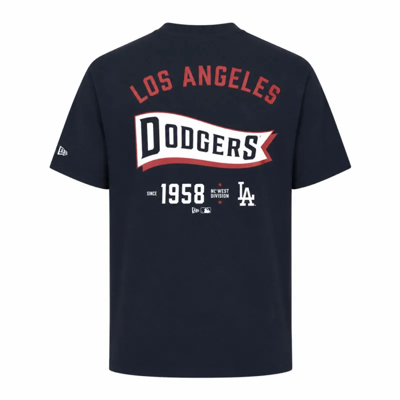 Camiseta LA Dodgers New Era azul marino - trasera