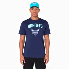 Camiseta Charlotte Hornets Team Logo New Era azul