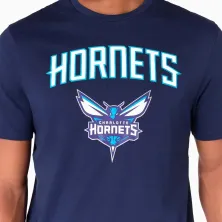 Camiseta Charlotte Hornets Team Logo New Era azul