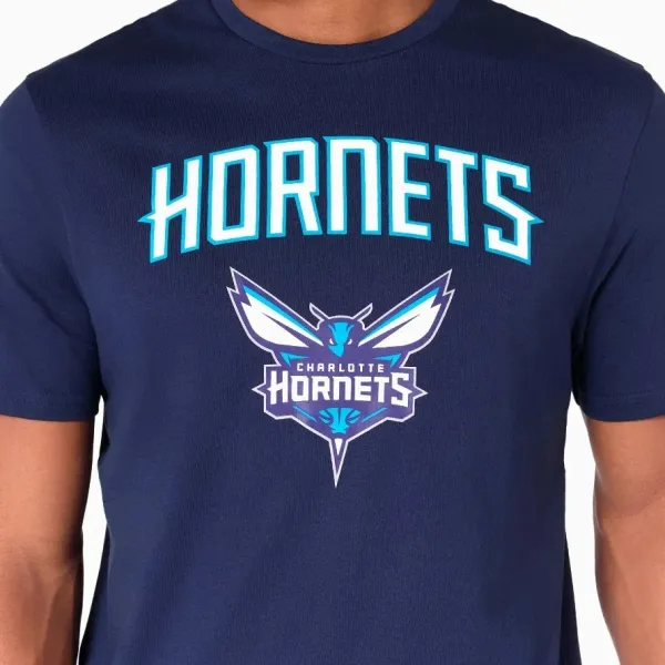 Camiseta Charlotte Hornets Team Logo New Era azul