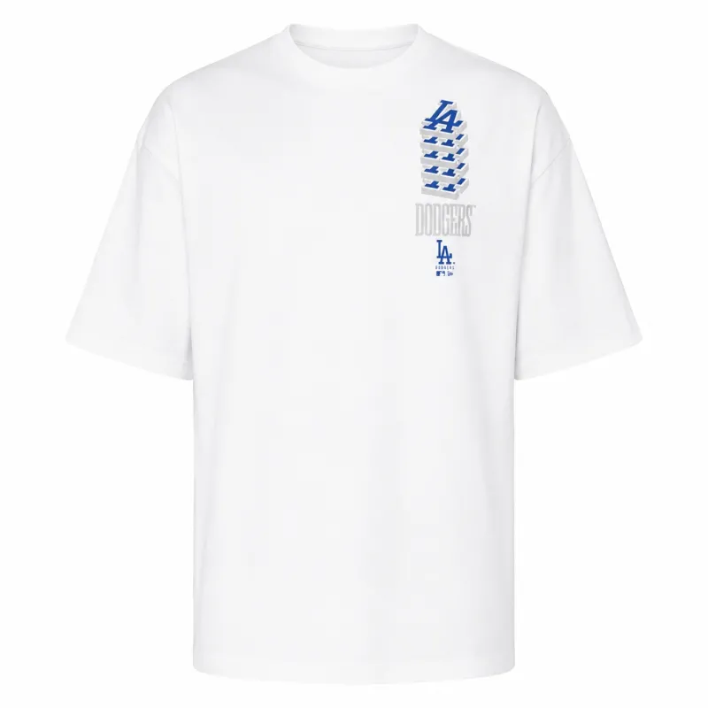 Camiseta MLB Dodgers Wordmark Oversized blanca New Era
