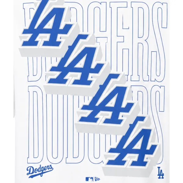 Camiseta MLB Dodgers Wordmark Oversized blanca New Era