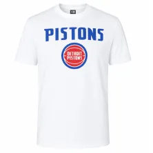 Camiseta Detroit Pistons Team Logo New Era blanca