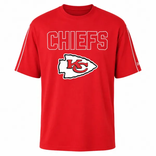 Camiseta Kansas City Chiefs NFL Heritage Oversized Graphic New Era