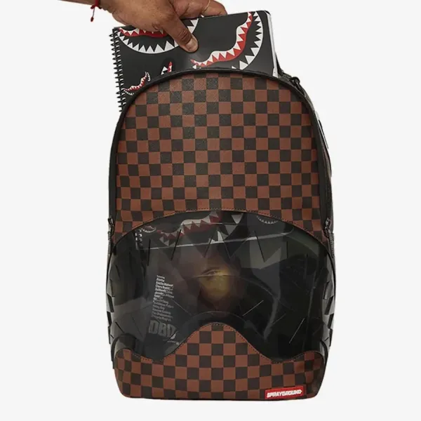 Mochila Sprayground Shark in Paris Clear SM & Eyes