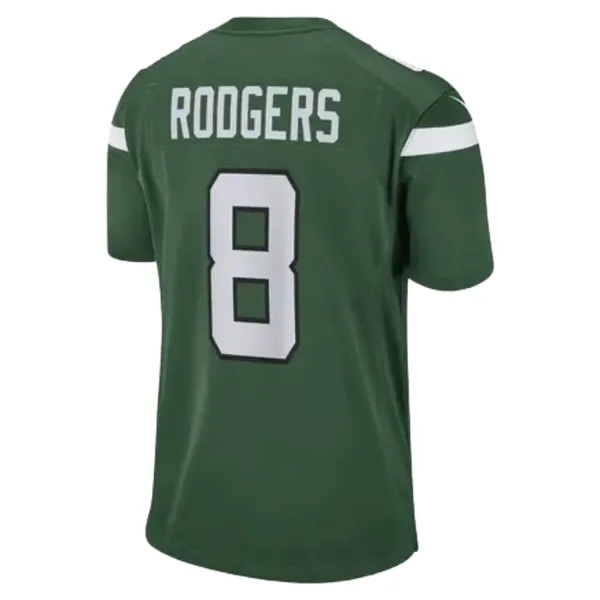 Camiseta Aaron Rodgers Jets Nike NFL Infantil - trasera
