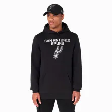 Sudadera San Antonio Spurs Team Logo New Era Regular Hoody negra