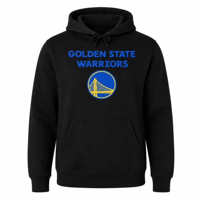 Sudadera Golden State Warriors Team Logo New Era Regular Hoody negra