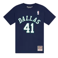 Camiseta Dirk Nowitzki Mitchell & Ness N&N Dallas Mavericks azul