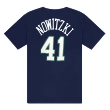 Camiseta Dirk Nowitzki Mitchell & Ness N&N Dallas Mavericks azul