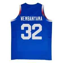 Camiseta Wembanyama Francia Jordan azul - trasera Camiseta Wembanyama Francia Jordan azul - trasera