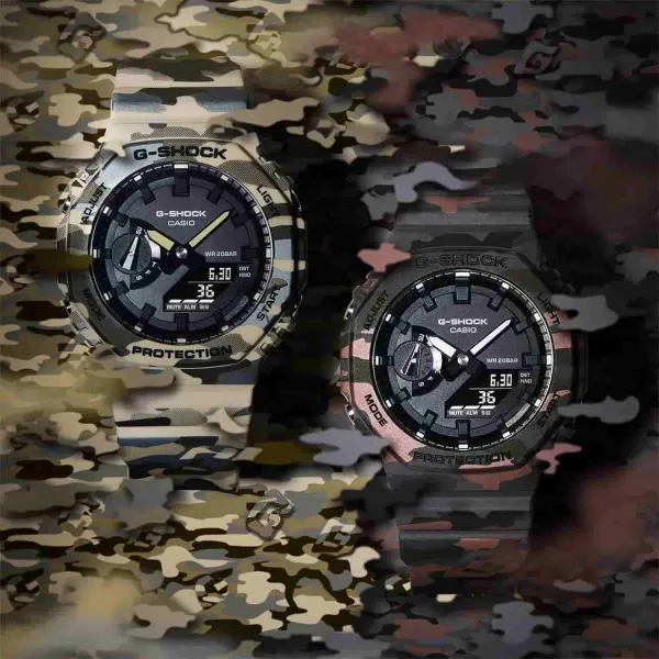 Casio G-Shock GA-2100CM-5AER Camo verde - varios Casio G-Shock GA-2100CM-5AER Camo verde - varios
