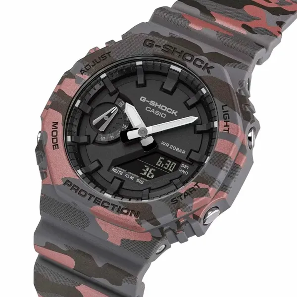 G-Shock GA-2100CM-8AER Grey Camo - Casio detalle G-Shock GA-2100CM-8AER Grey Camo - Casio detalle