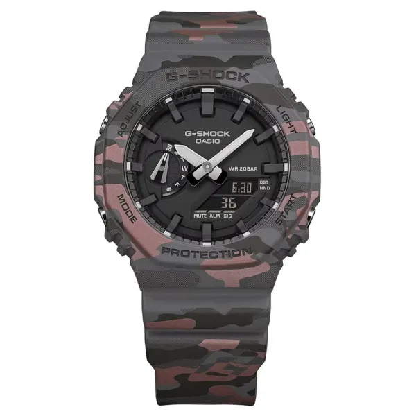 G-Shock GA-2100CM-8AER Grey Camo - detalle 2 G-Shock GA-2100CM-8AER Grey Camo - detalle 2