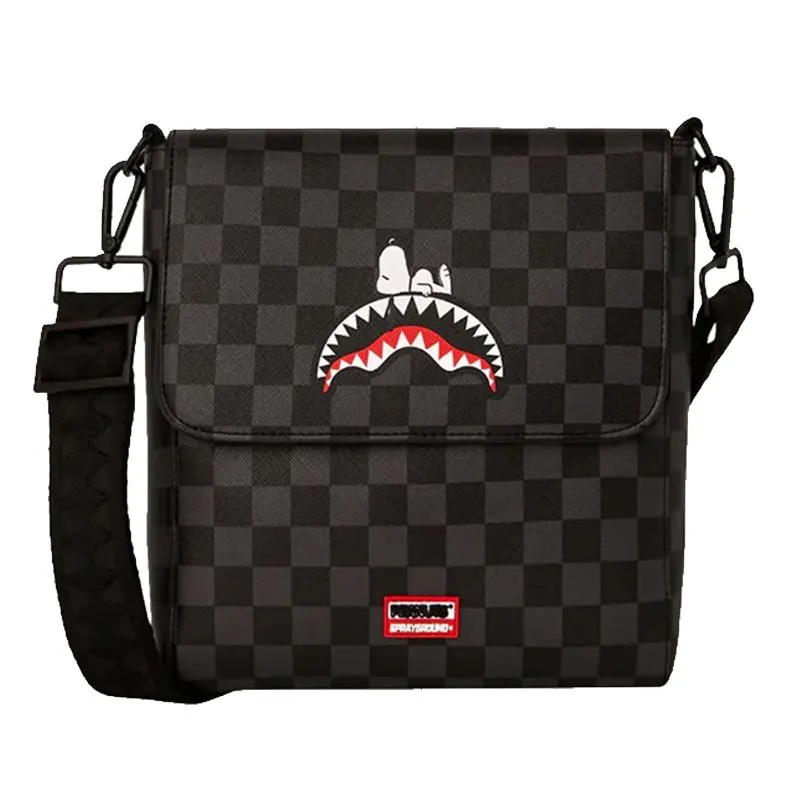 Bolso Sprayground Snoopy Messenger negro