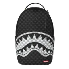 Mochila Sprayground Noir Fang negra y blanca - frontal