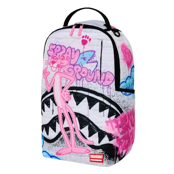 Sprayground Pink Panther Heist Mural Graffit - Lado 1 Sprayground Pink Panther Heist Mural Graffit - Lado 1