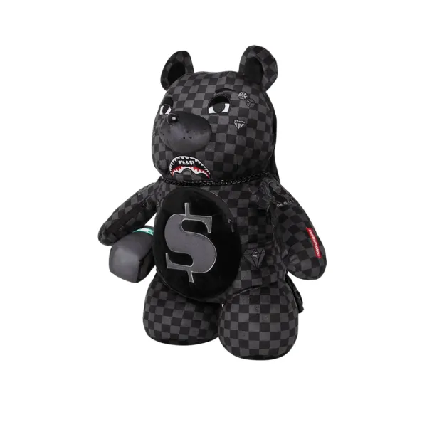 Sprayground Censored Moneybear negro - lado