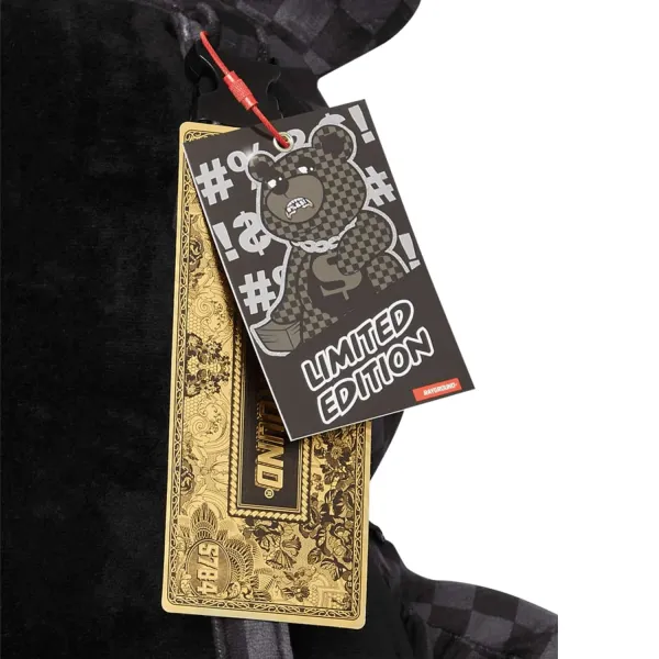 Sprayground Censored Moneybear negro - etiquetas