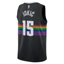 Camiseta Jokic Denver Nuggets City Edition negra - trasera Camiseta Jokic Denver Nuggets City Edition negra - trasera