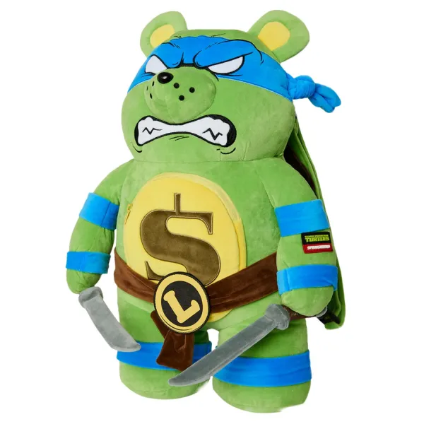 Oso Sprayground TMNT Leonardo - foto ladeada Oso Sprayground TMNT Leonardo - foto ladeada