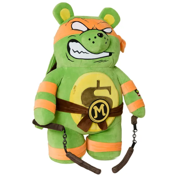 Mochila oso Tortugas Ninja Sprayground Michelangelo - lateral