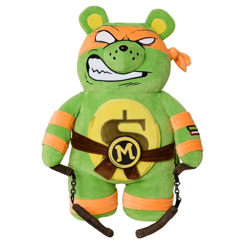 Mochila oso Tortugas Ninja Sprayground Michelangelo - frontal
