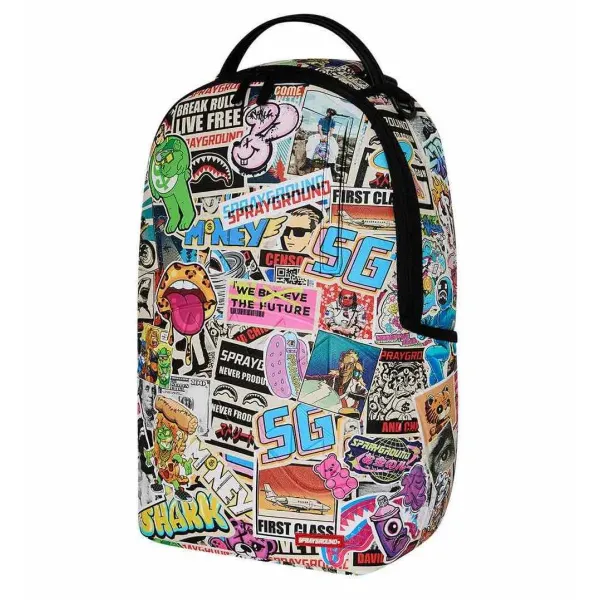 Sprayground Punk Sticker Shark lado 2 Sprayground Punk Sticker Shark lado 2