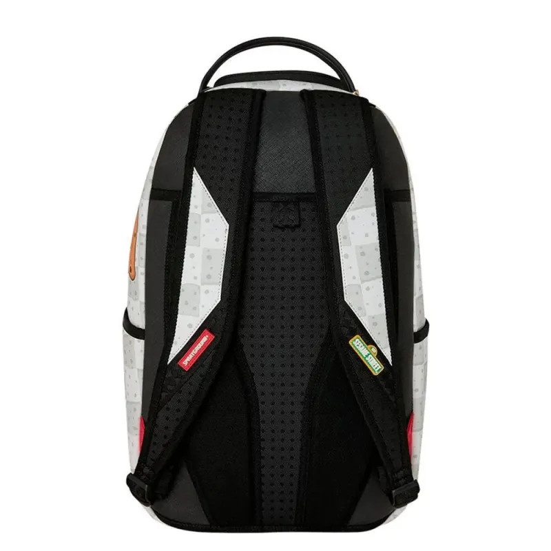 Mochila Sprayground Cookie Monster Shark - Trasera