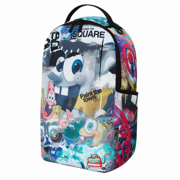 Mochila Sprayground Spongebob collage