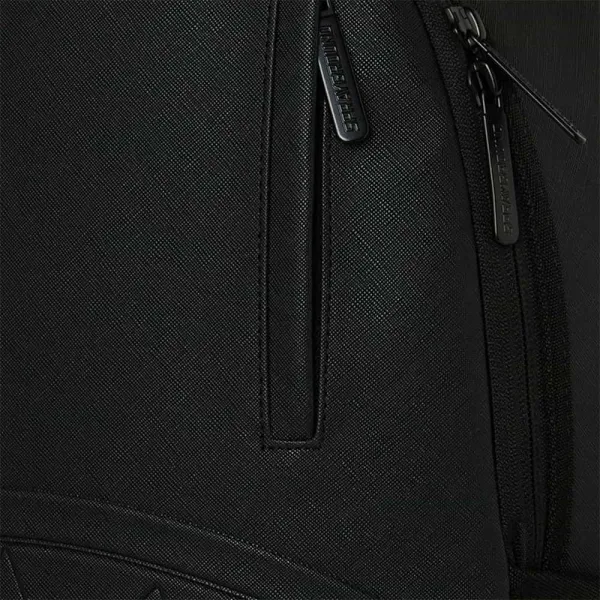 Mochila negra Sprayground Blacked Out - cremallera Mochila negra Sprayground Blacked Out - cremallera