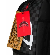Sprayground Pink Panther Painting en negro - etiqueta