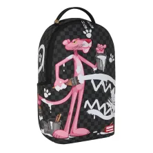 Sprayground Pink Panther Painting en negro - lateral