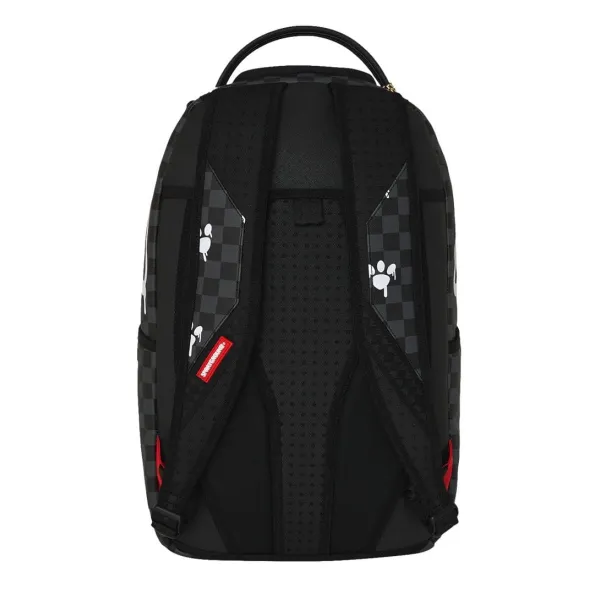 Sprayground Pink Panther Painting en negro - trasera