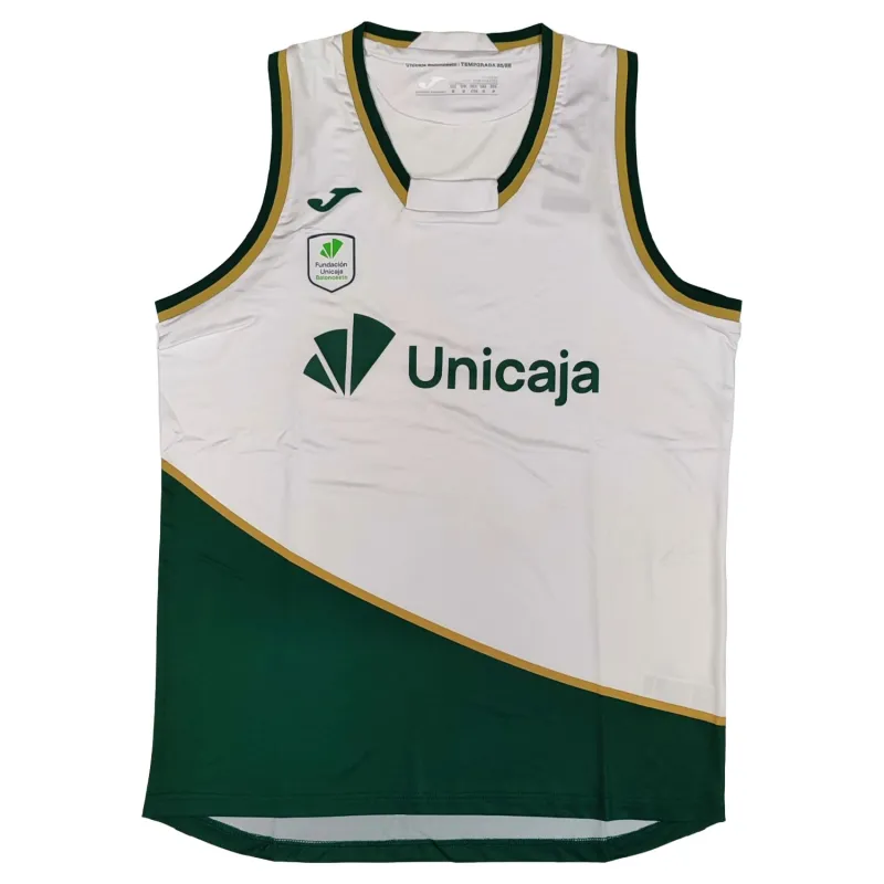Camiseta Unicaja Malaga blanca Liga Endesa frontal