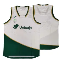 Camiseta Unicaja Malaga blanca Liga Endesa vista general