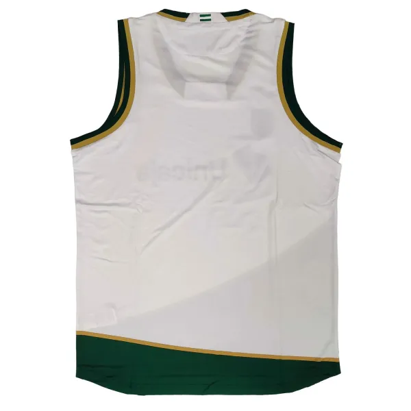 Camiseta Unicaja Malaga blanca Liga Endesa parte trasera